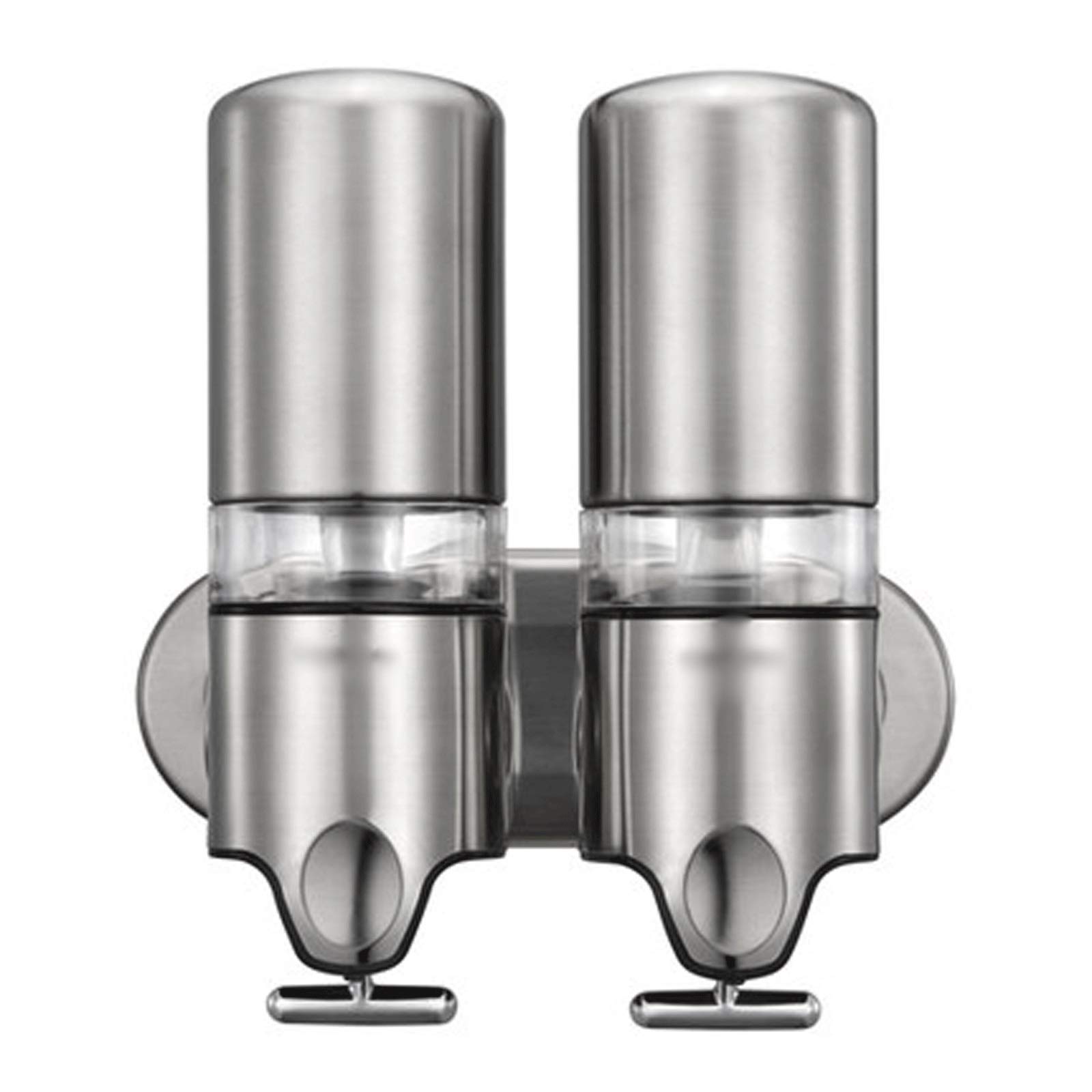 Stainless Steel Wall Mounted Soap Dispenser Pump for Bathroom, Kitchen & Washroom - Hand Soap, Shampoo & Lotion Dispenser for Countertops | Modern Touch-Free Liquid Soap Dispenser for Home & Office Use