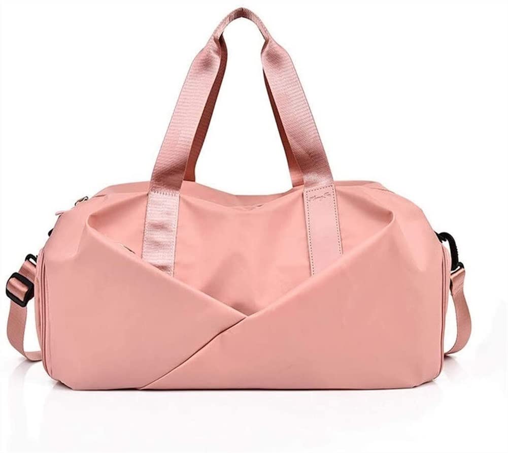 Premium Sports Gym Bag & Travel Duffel Bag with Shoe Compartment - Water-Resistant Luggage for Men & Women - Ideal for Fitness, Workouts, Yoga & Outdoor Travel (Pink) - Perfect for Gym, Sports Club & Weekend Getaways
