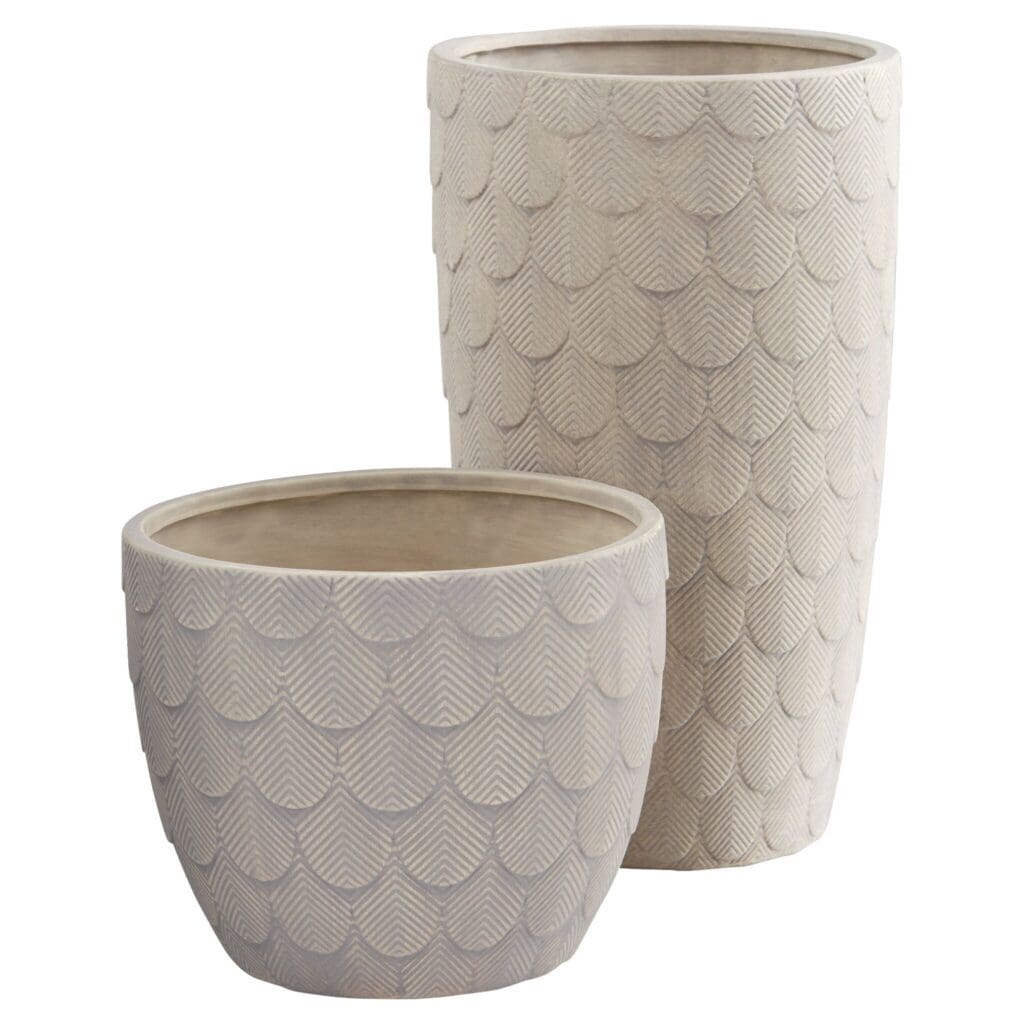 Cyan Design 11474 Nereus Planter - Small Grey Ceramic Flower Pot for Indoor Plants, Succulents & Home Decor | Perfect for Living Room, Office & Balcony