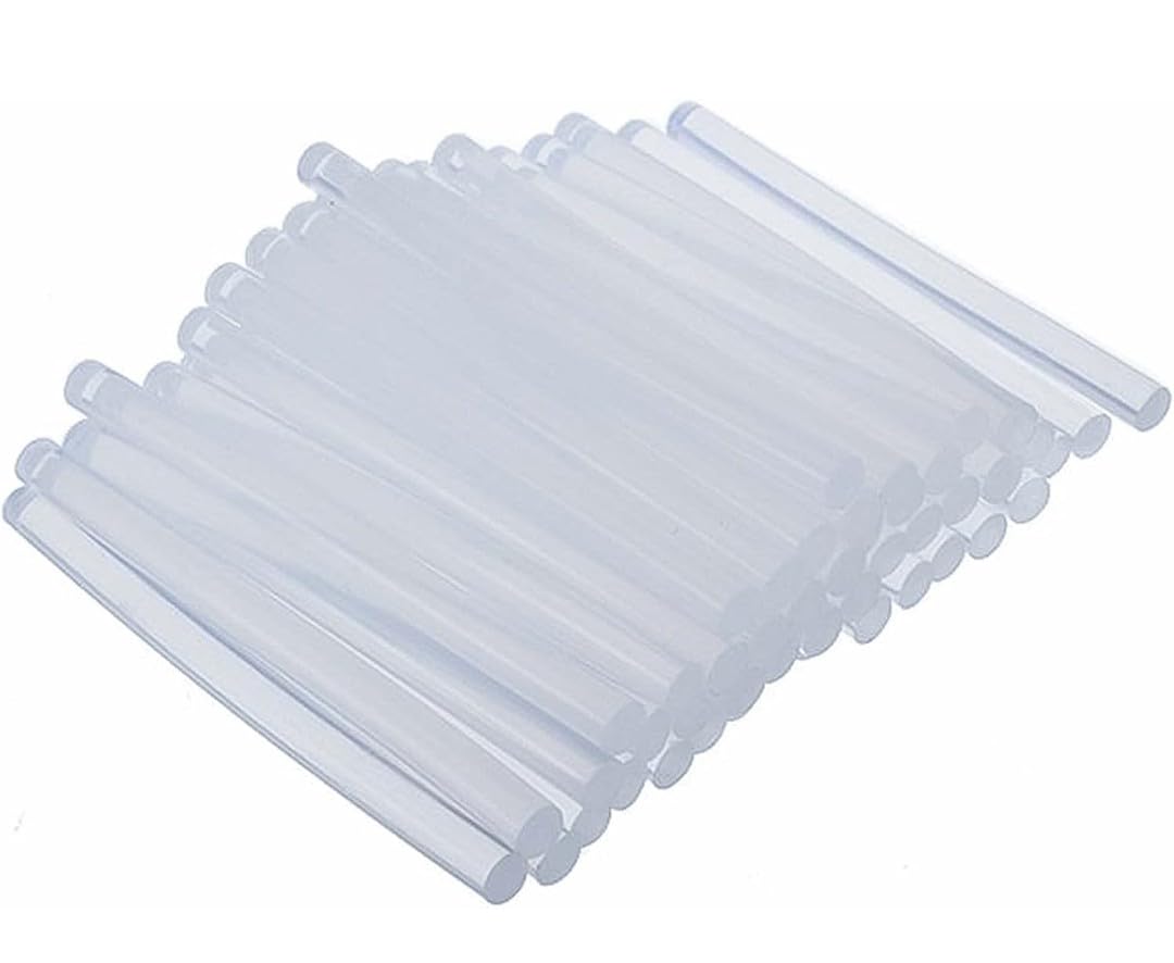 VRB Dec Hot Melt Glue Sticks for Repairs – 7mm & 11mm Transparent Adhesive for Plastic, Wood & Metal | Compatible with Large Glue Guns (25-Pack) – Perfect for DIY Crafts, Toy Models, Home Repairs & Industrial Fixes