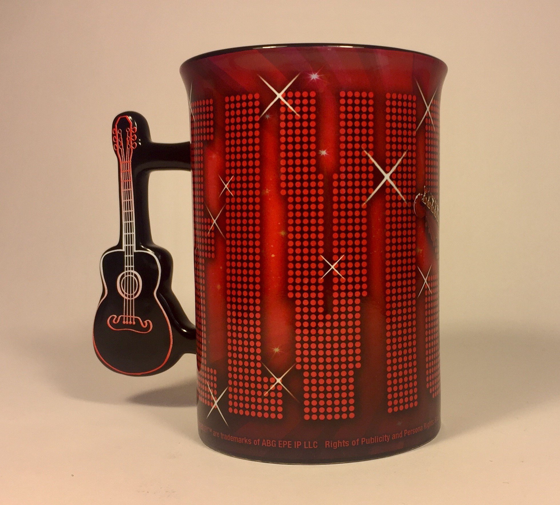 Elvis Presley 68' Comeback Collectible Coffee Mug – 16 oz Ceramic Cup with Unique Guitar Handle, Officially Licensed Gift for Elvis Fans – Perfect for Home, Office & Music Lovers