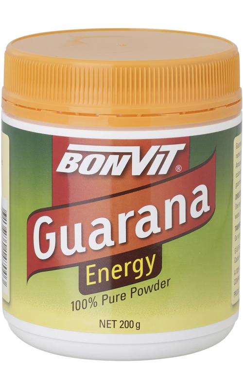 Bonvit Guarana Energy Powder - Natural Caffeine Boost for Workouts, Focus & Energy - Vegan & Gluten-Free Supplement for Athletes, Students & Busy Professionals