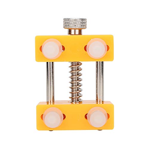 Professional Watchmaker Tool Kit - Portable Watch Case Opener & Holder for Men & Women - Yellow Watch Repair Tools for DIY & Professional Use at Home or Workshop