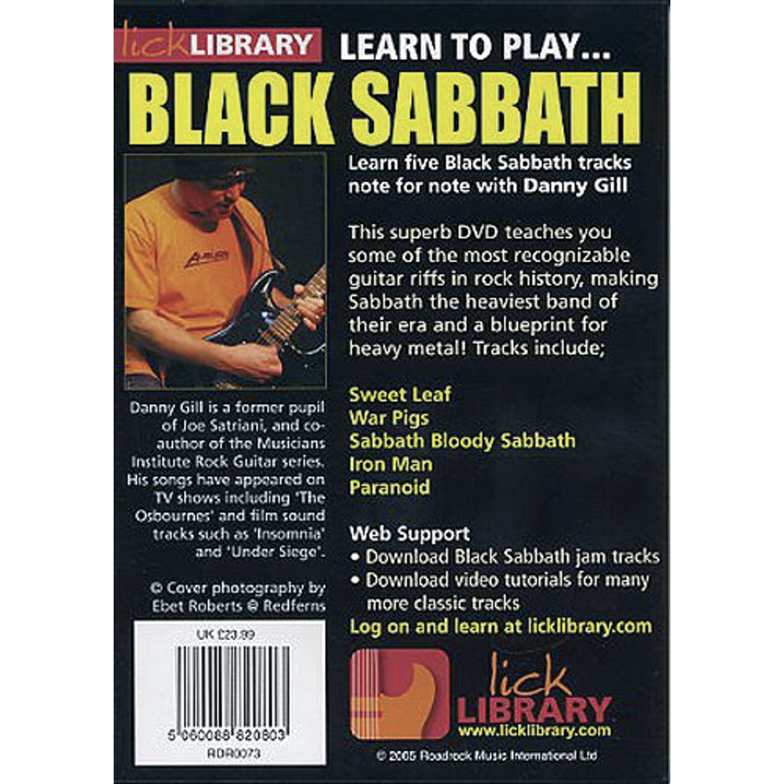 Learn To Play Black Sabbath Guitar Tutorial DVD - Master Iconic Riffs & Solos for Rock Music Lovers | Perfect for Beginners & Aspiring Musicians