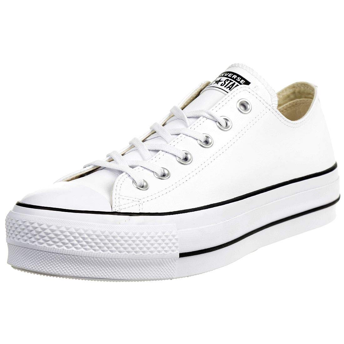 Converse Women's Chuck Taylor All Star Lift Clean Sneakers - White High Top Platform Shoes for Casual Wear & Street Style Fashion