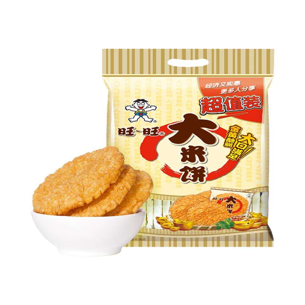Traditional Chinese Wangwang Puffed Rice Cakes - Crunchy Childhood Snack (270g) | Perfect for School Lunches, Office Snacks & Asian Food Gift Baskets