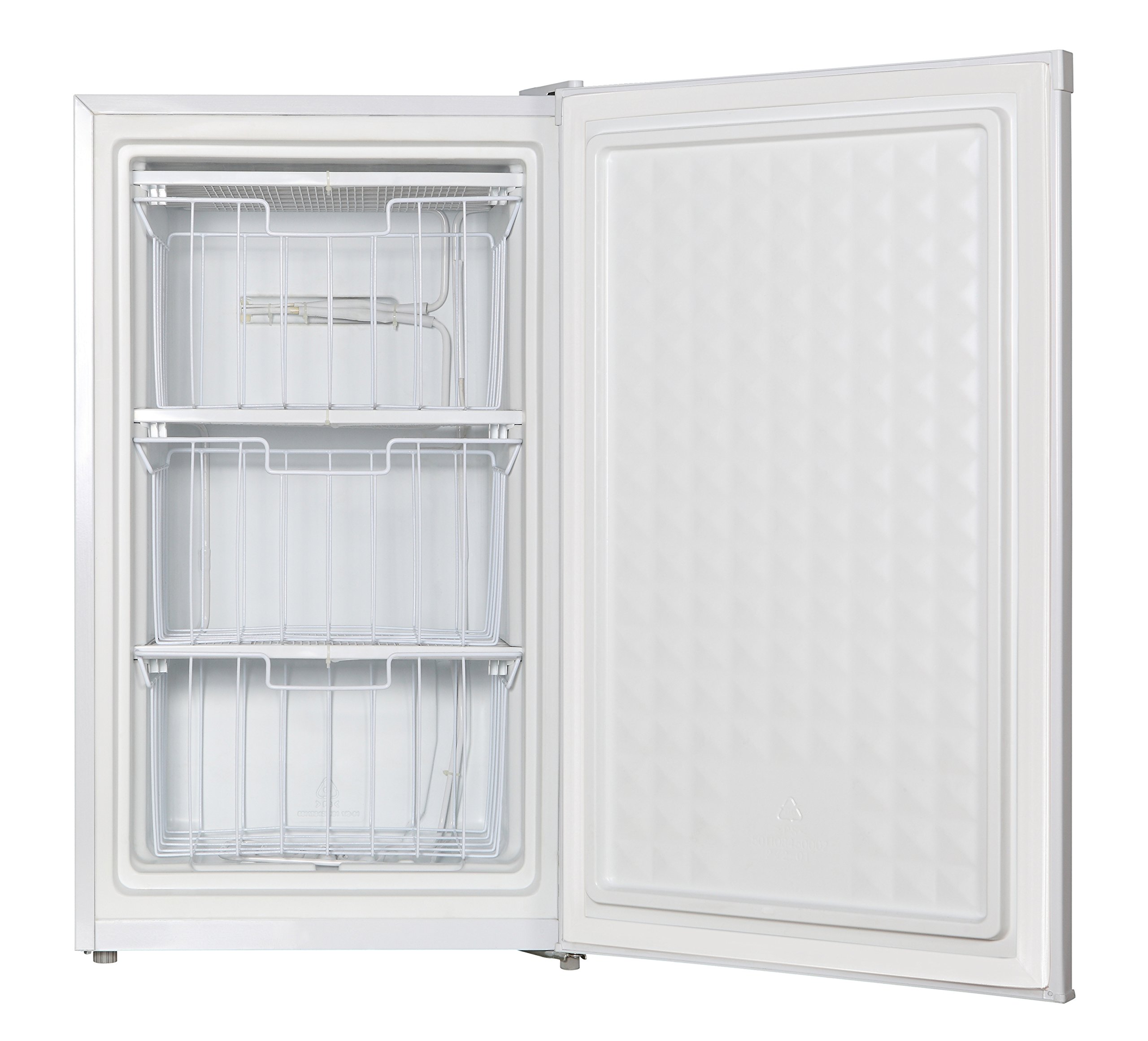 SPT UF-304W 3.0 Cubic Feet Upright Freezer White - ENERGY STAR Certified Compact Freezer for Home, Garage, Basement & Office Use