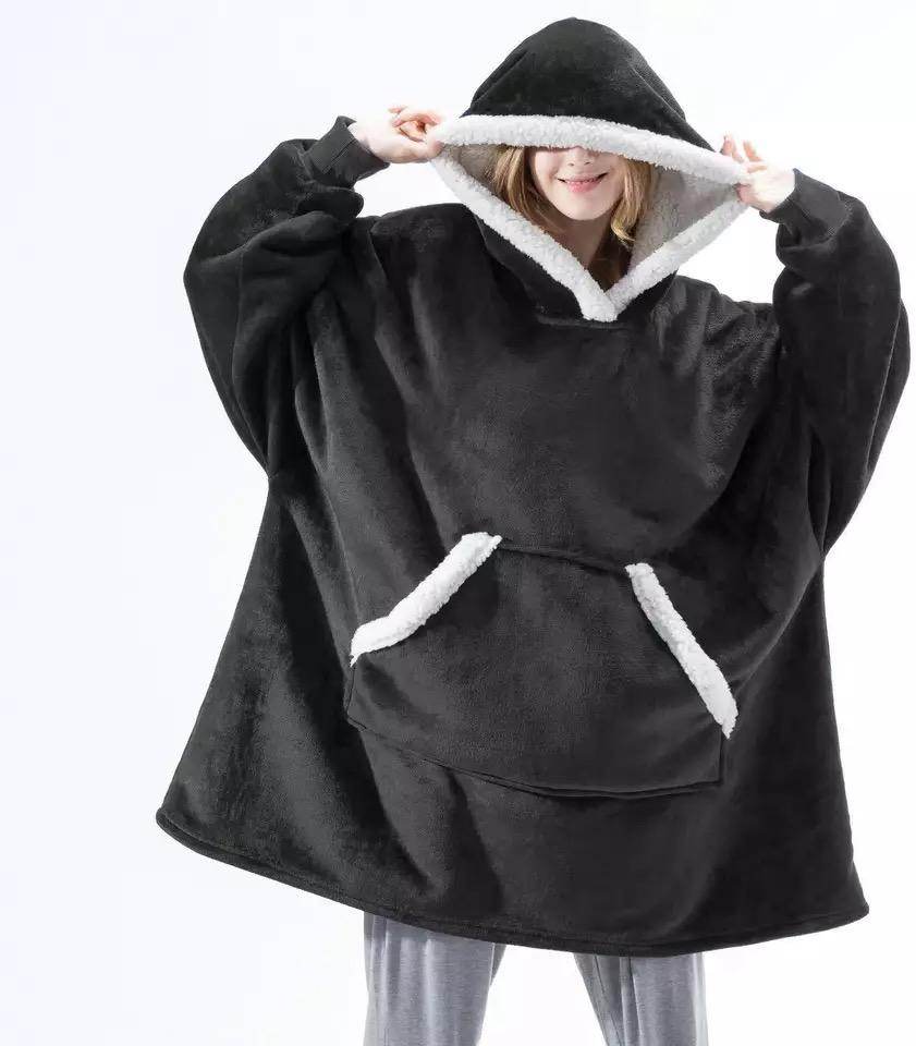 Oversized Blanket Hoodie - Cozy Fleece Wearable Blanket for Women & Men | Perfect for Lounging, Netflix, Camping & Cold Weather
