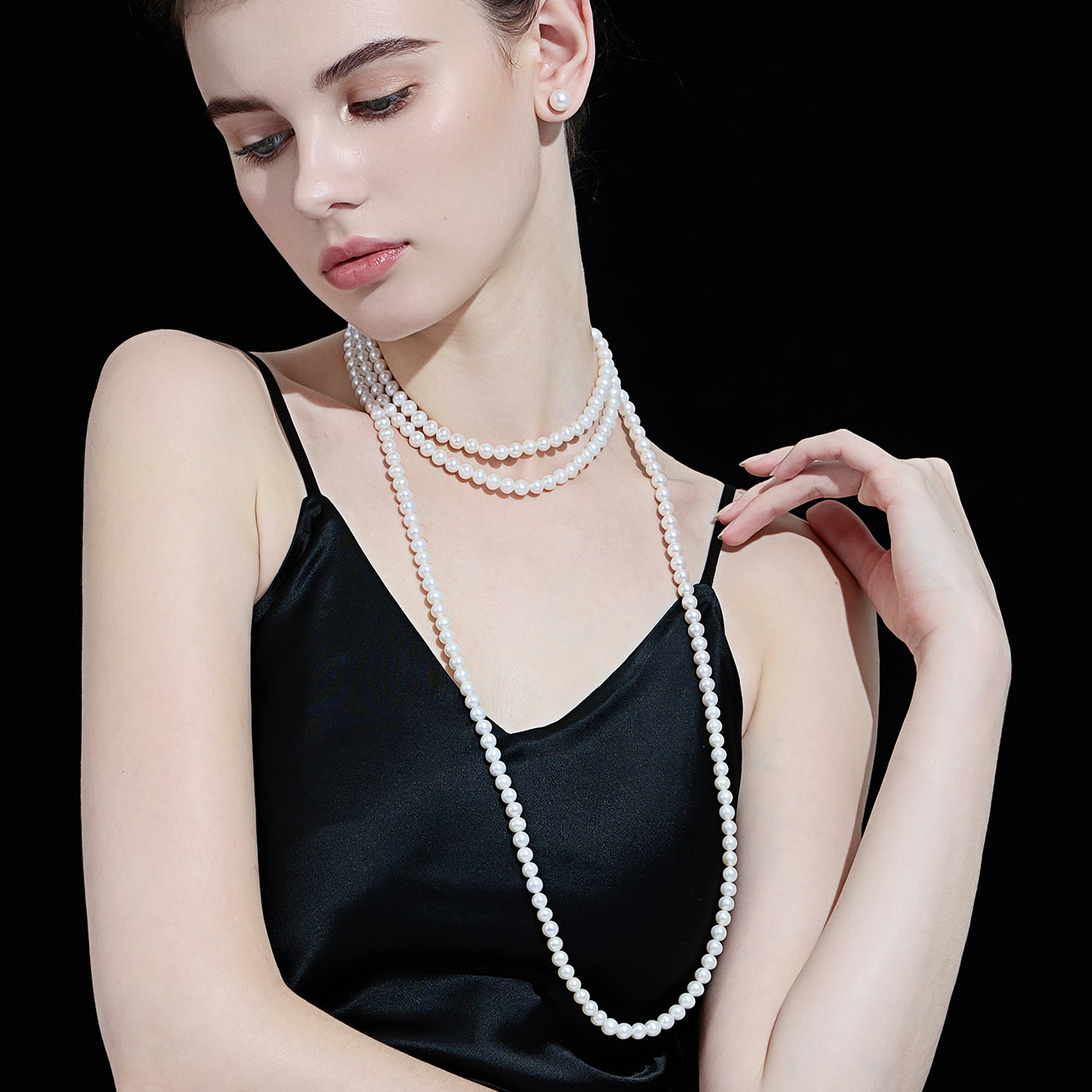 1.6M Freshwater Pearl Necklace WN00279 - Elegant & Timeless Jewelry for Women, Bridal, Party & Special Occasions