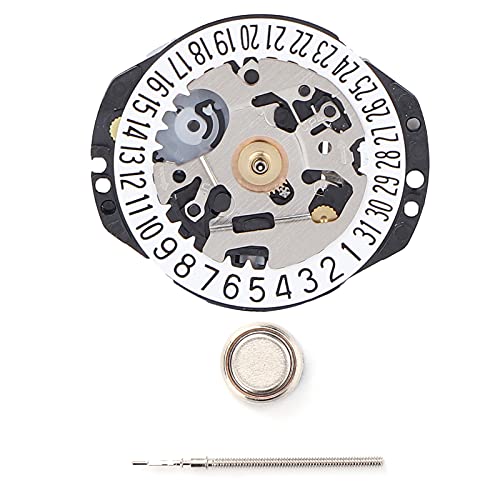VX82 Quartz Watch Movement - Easy to Install Battery Replacement with Pins for Watch Repair & DIY Projects | Perfect for Watchmakers, Hobbyists & Jewelry Shops