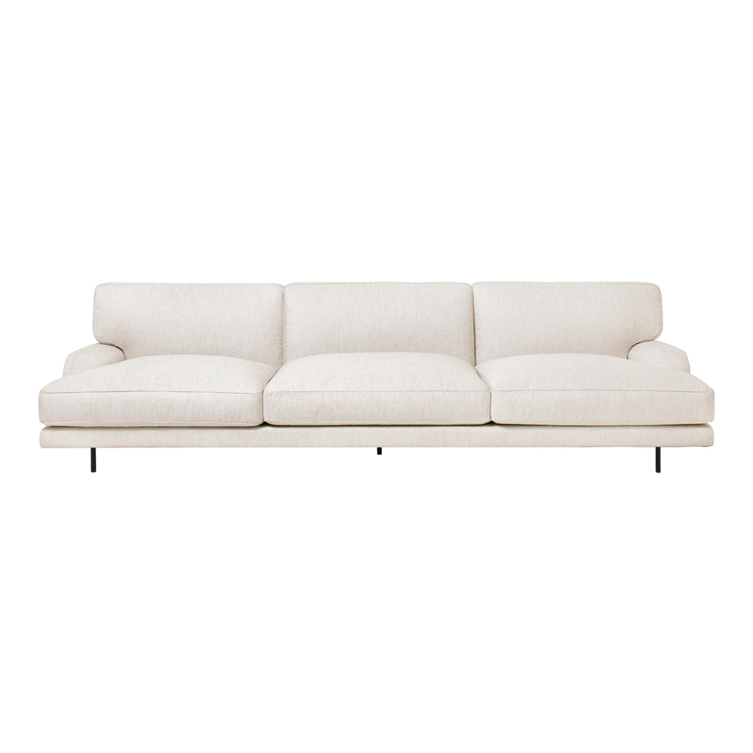 Flaneur 3-Seater Sofa - Modern Fabric Couch for Living Room, Lounge & Office - Comfortable Sectional Sofa with Soft Cushions