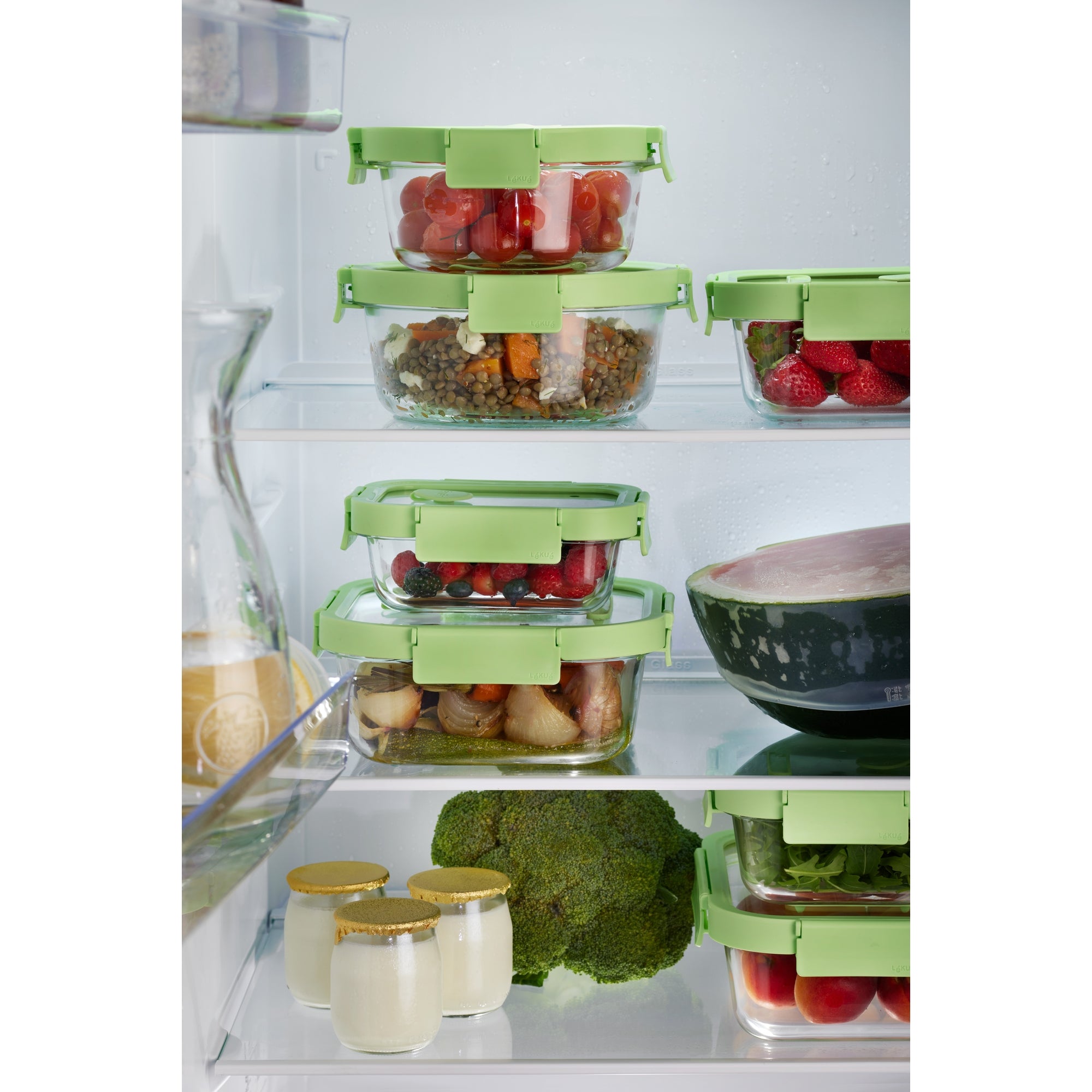 Leakproof Glass Food Storage Container - 1100ml Square BPA-Free for Meal Prep, Leftovers & Pantry Organization | Airtight & Durable Kitchen Essentials