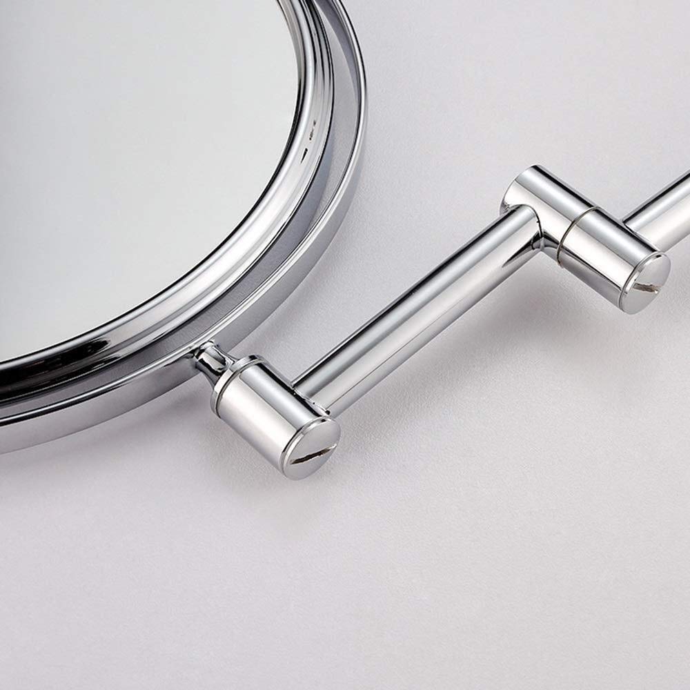 SGSG 6-inch Wall-Mounted Folding Vanity Mirror - 7X Magnification Double-Sided Cosmetic Mirror for Makeup & Shaving | Perfect for Bathroom, Bedroom & Dressing Room