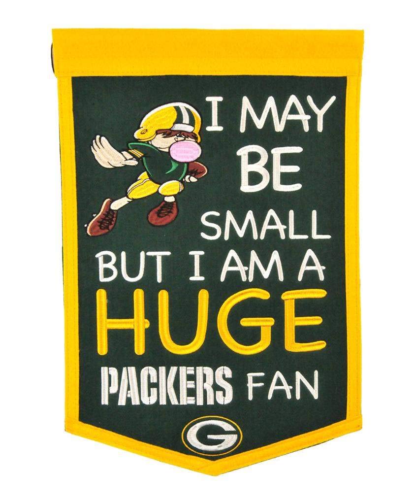 Official NFL Green Bay Packers Mini Banner - Perfect for Game Day Decor, Kids Room & Packers Fan Gifts - 12