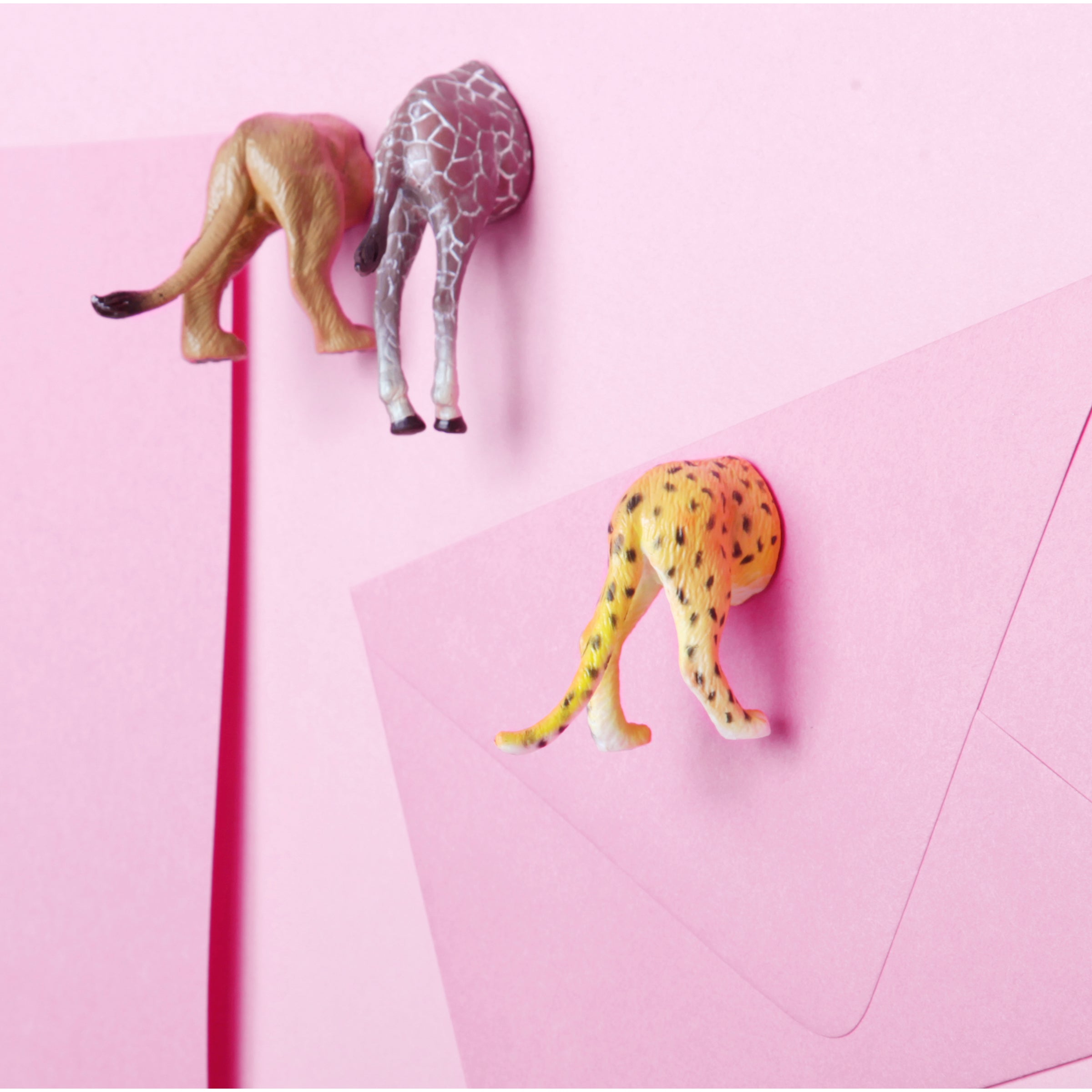 Funny Safari Animal Butt Magnets - Cute Fridge Magnets for Kids, Home & Office Decor - Perfect for Refrigerators, Lockers, Whiteboards & DIY Crafts
