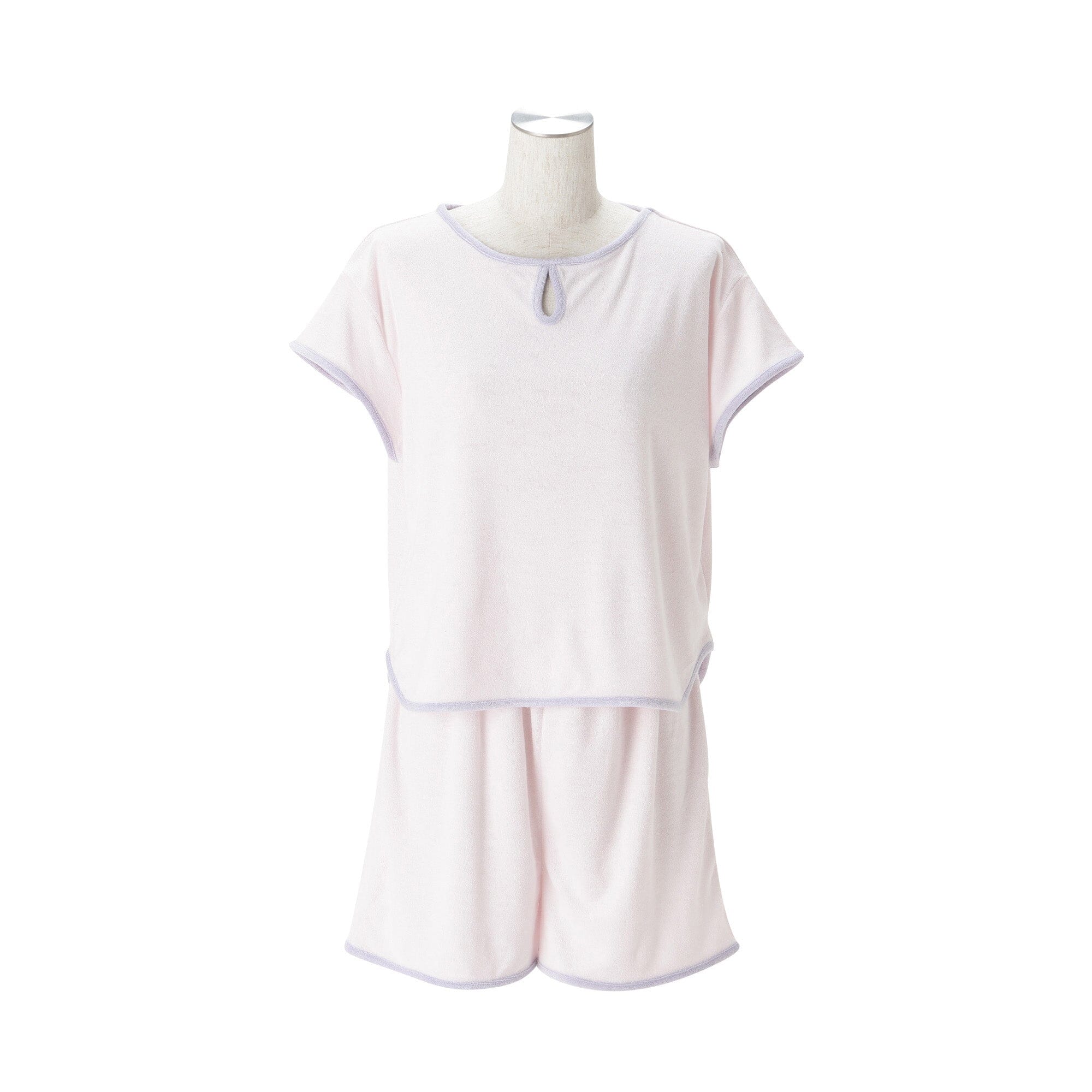 Soft & Breathable Cool Touch Pile Pajamas for Women - Light Pink | Cozy Sleepwear for Winter Nights & Lounging at Home