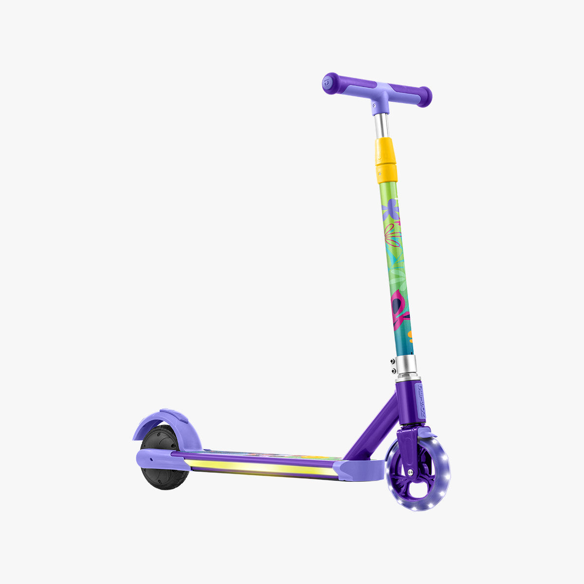 Disney Encanto Kids' Electric Scooter - 3 Wheel LED Light Up Scooter for Ages 5-12 | Perfect for Outdoor Play, Birthday Gifts & Family Fun Activities
