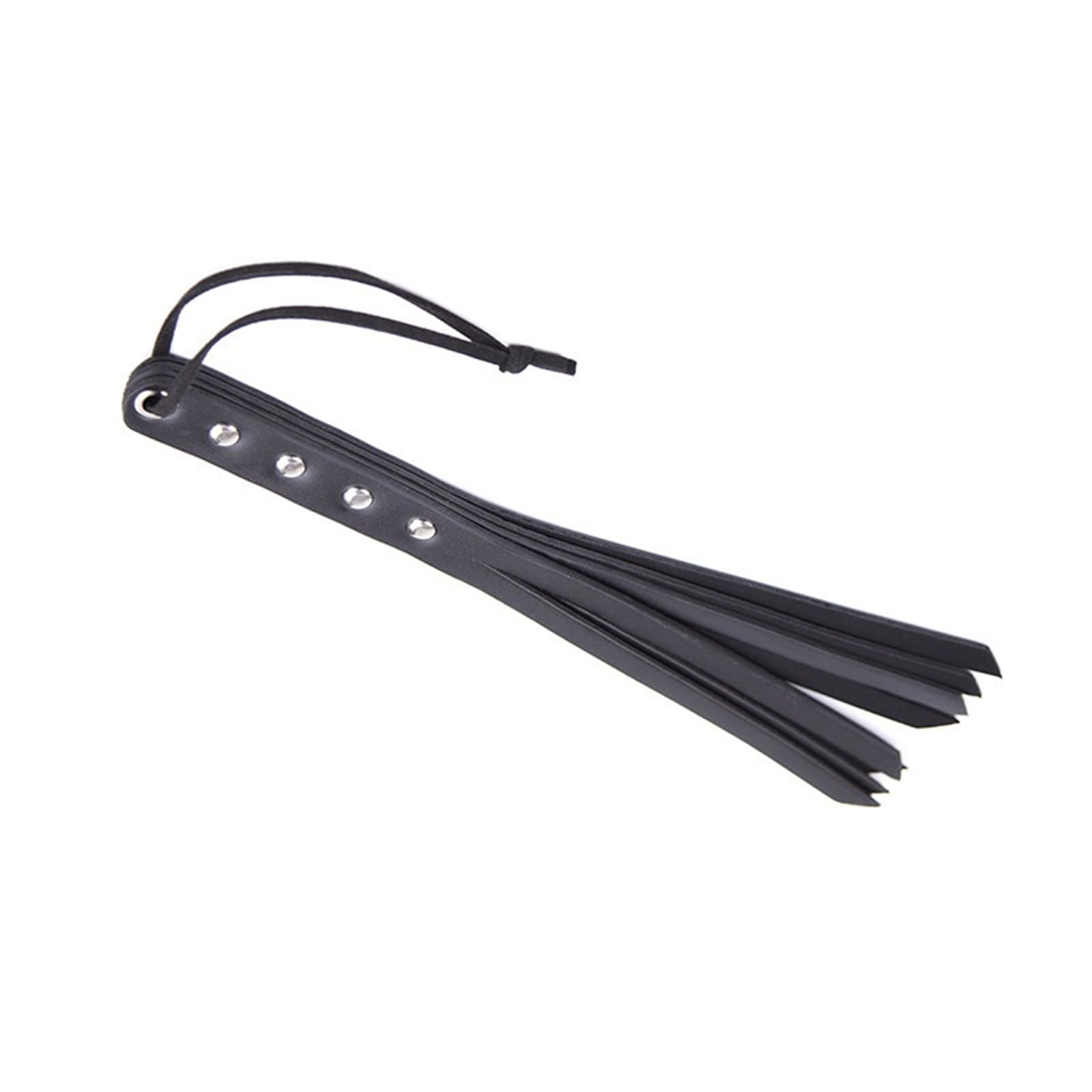 Premium SM Leather Bondage Whip - BDSM Role Play Toy for Couples, Flirting & Training - Durable Sex Whip for Sensual Play, Spanking & BDSM Scenes