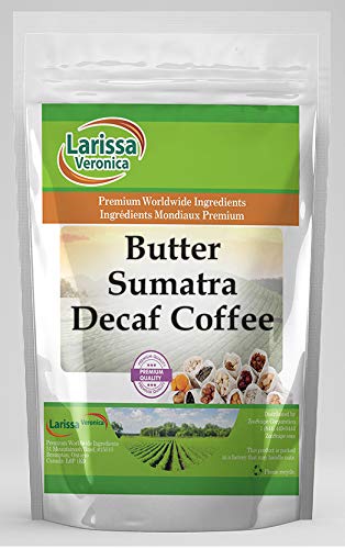 Sumatra Decaf Coffee Beans - Gourmet Naturally Flavored Whole Bean Coffee - 4 oz Bag - Perfect for Home Brewing, Office Use & Gifts
