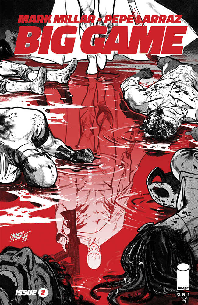 Big Game #2 (Of 5) Cover B Larraz Black & White Variant - Limited Edition Mature Comic Book for Collectors | Perfect for Comic Conventions, Display Shelves & Gift for Superhero Fans