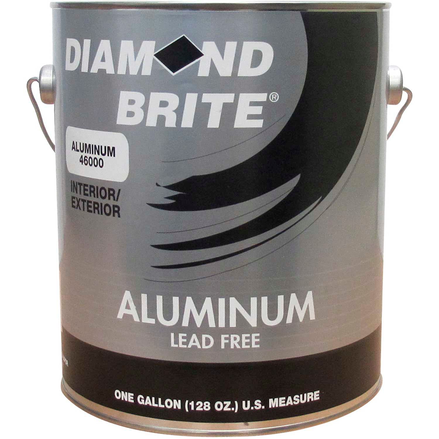 Diamond Brite Paint 46000 1-Gallon High-Performance Aluminum Paint for Metal Roofs, Siding & Outdoor Surfaces | Weather-Resistant & Durable Finish