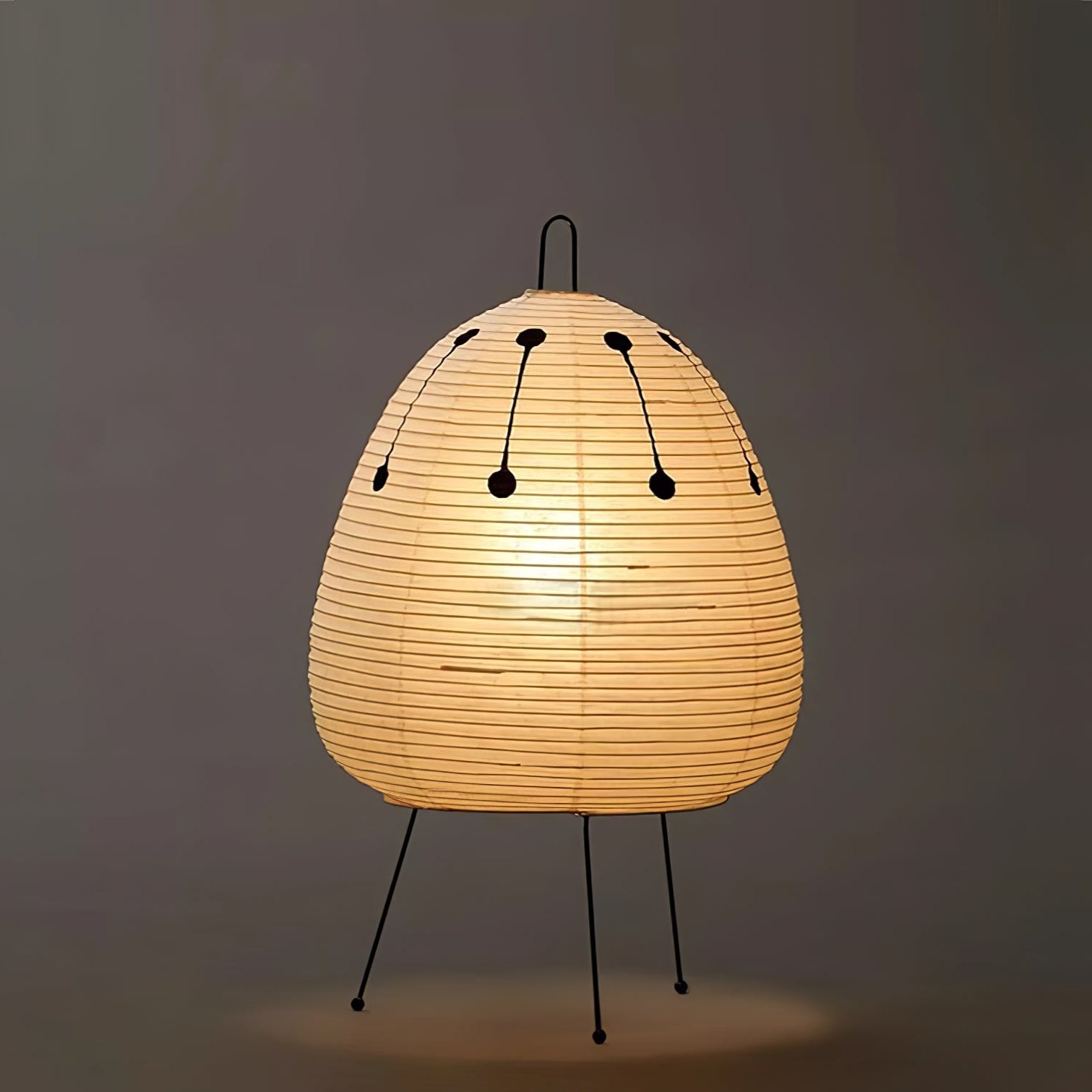 Akari Paper Table Lamp - Handmade Japanese Shoji Style Lighting for Bedroom, Living Room & Office - Warm Ambient Light for Relaxation & Decor