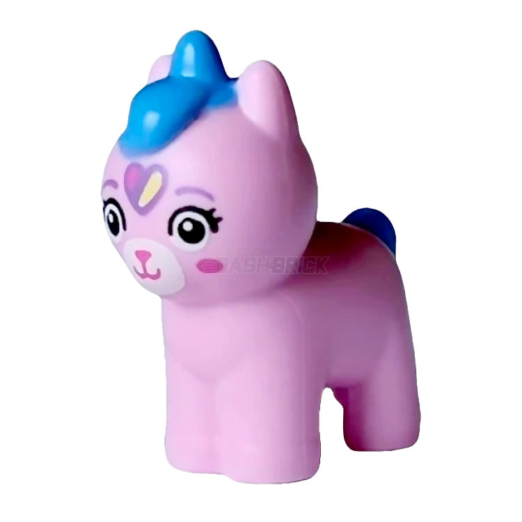 LEGO Minifigure Kittycorn with Baby, Dark Azure Mane & Tail, Bright Pink (5691pb01) - Gabby's Dollhouse Toy for Kids' Creative Play & Collectors