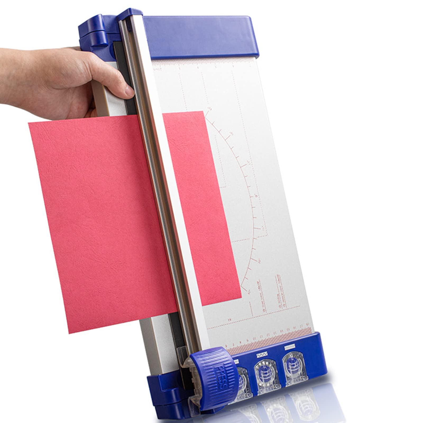 QWERTYUI 3-in-1 A4 Paper Trimmer & Rotary Cutter with Straight/Wave/Dotted Blades & Storage Box - Perfect for Paper, Photos, Postcards & Business Cards | Office, Crafting & Scrapbooking Essential
