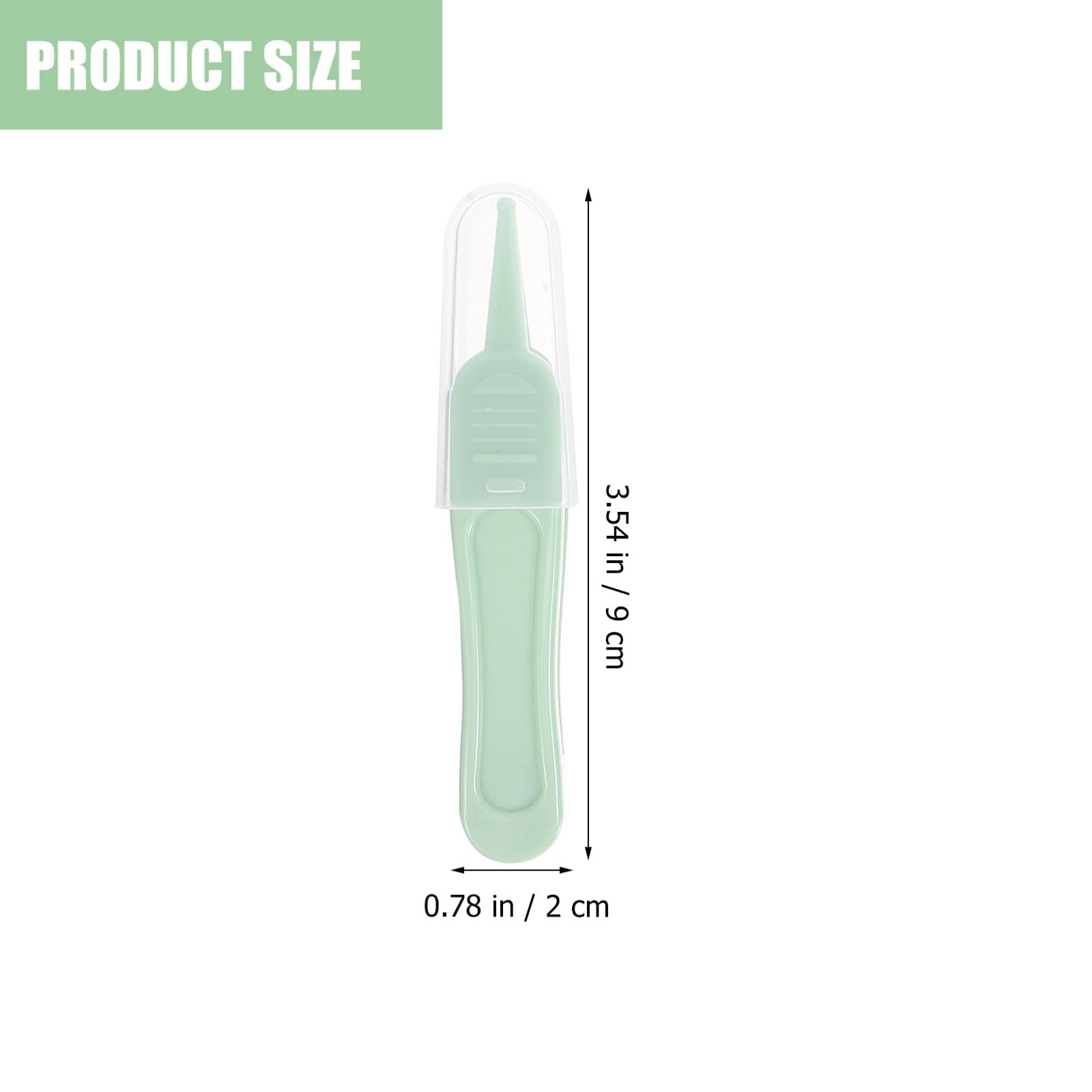 Healifty Pink Stuff Cleaner - 5PCS Baby Nose Cleaning Tweezers & Ear/Navel Clean Tool Set - Precision Stainless Steel Tweezers for Infant Care - Perfect for Newborn Hygiene and Gentle Cleaning