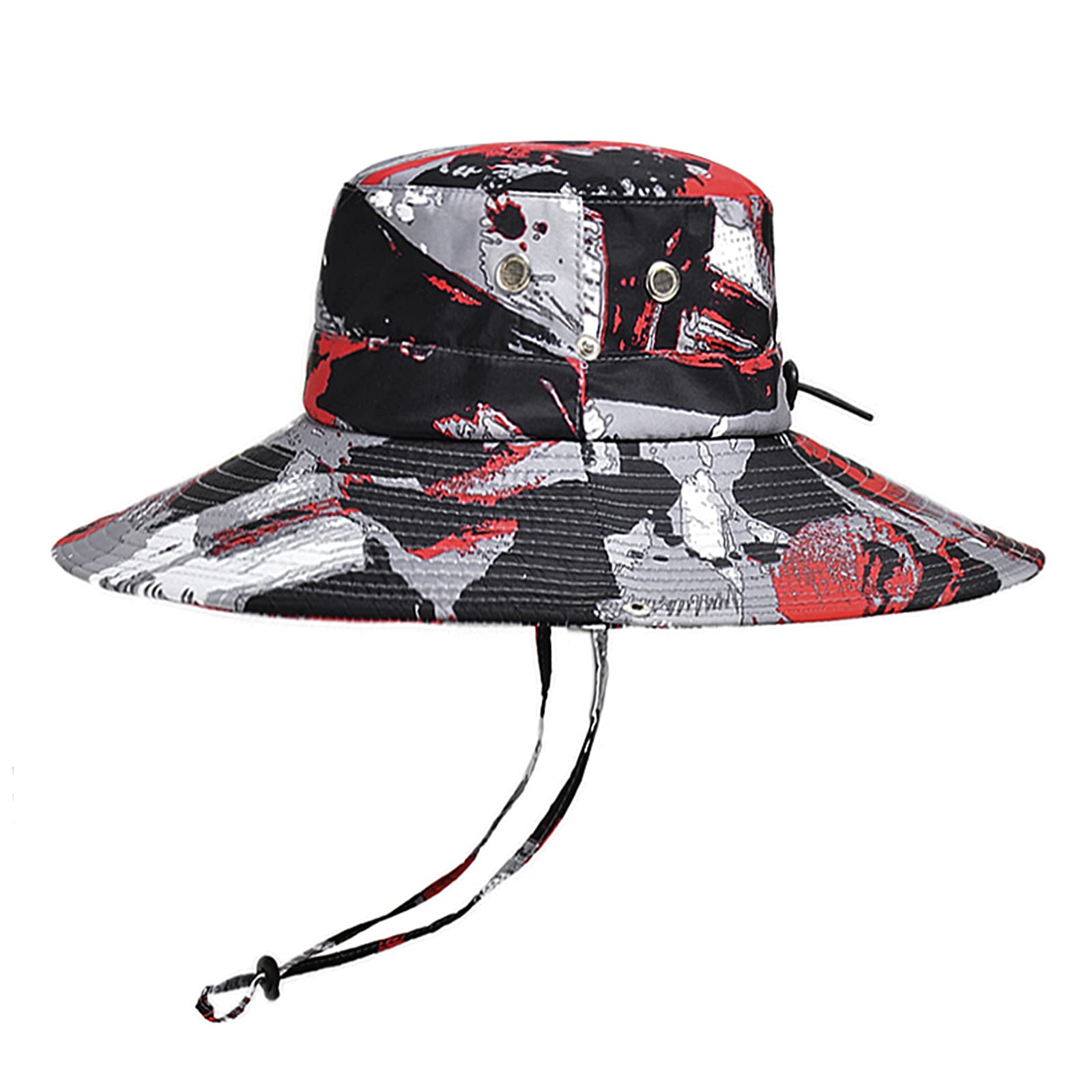 **Camo Bucket Hat for Men & Women - Adjustable Wide Brim Sun Hat with UPF 50+ Sun Protection - Perfect for Fishing, Beach, Hiking, Camping & Outdoor Adventures**