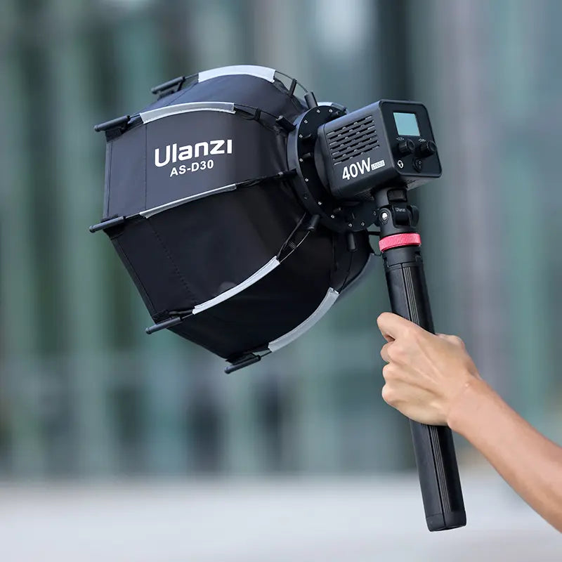 Ulanzi 30cm Octagonal Softbox with Mini Bowens Mount & Honeycomb Grid - Professional Photography Lighting Diffuser for Studio, Portrait, and Product Photography - L083GBB1