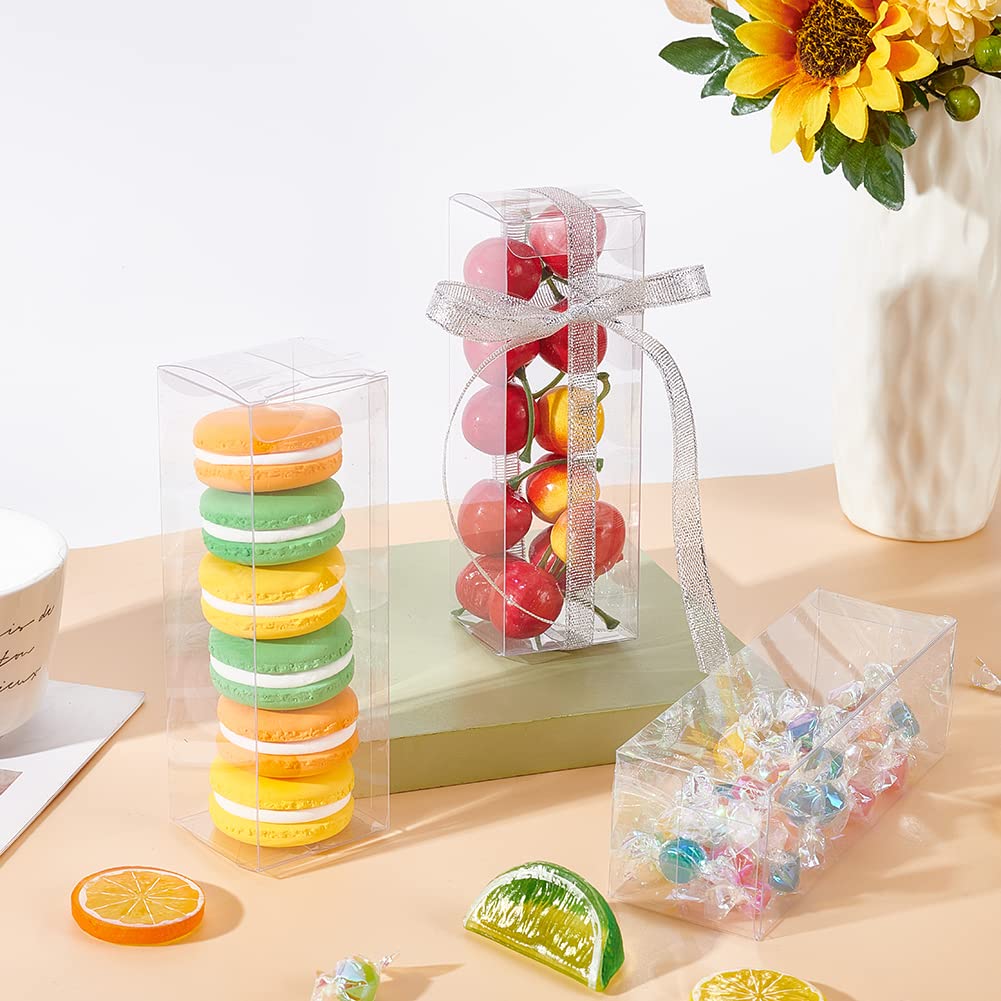 BENECREAT 30PCS 6x2x2 Inch Clear Plastic Favor Boxes - Small Gift Packaging Boxes for Wedding, Party Favors, Desserts, Candies & DIY Crafts - Perfect for Baby Showers, Birthday Parties & Holiday Events