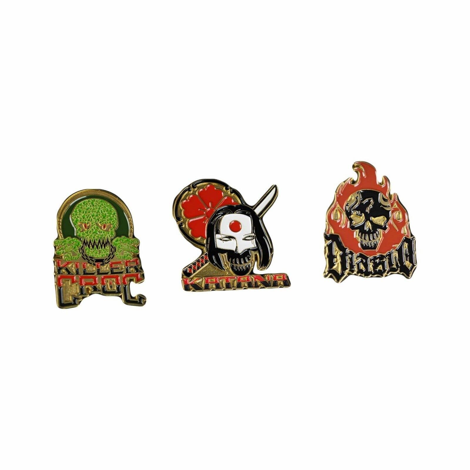 Suicide Squad Harley Quinn & Joker Lapel Pin Set - Official DC Comics Collectible Badges for Cosplay, Gifts & Fan Merchandise - Perfect for Jackets, Bags & Costume Accessories