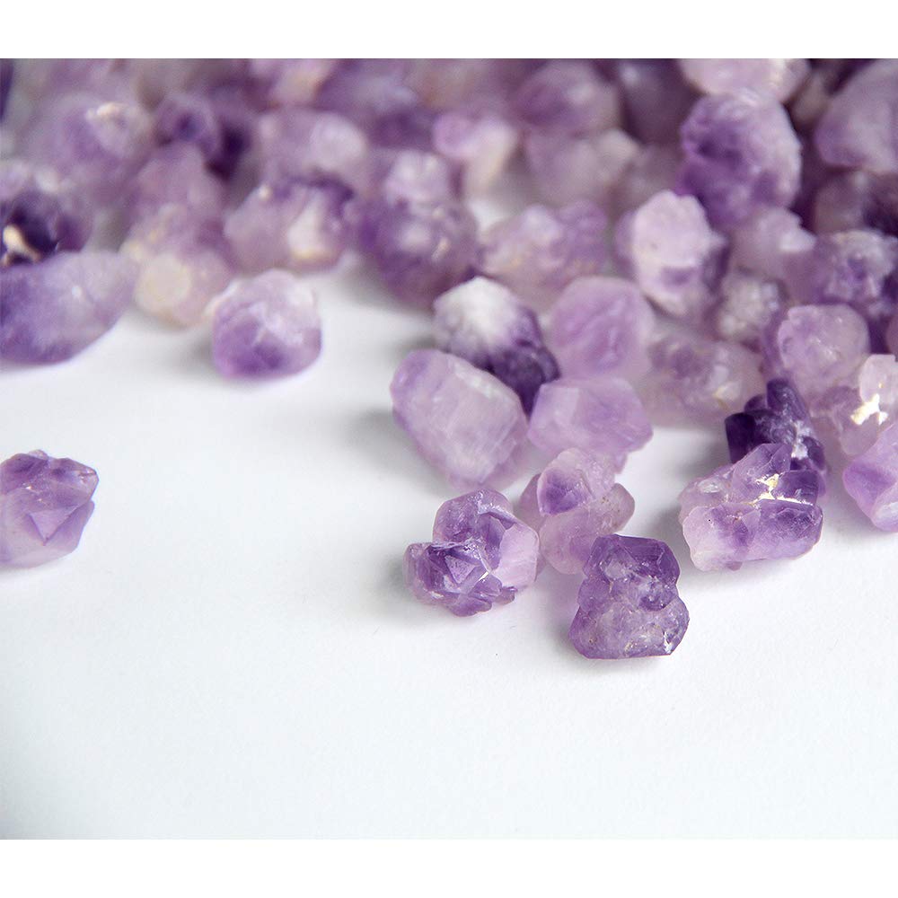 1lb Natural Amethyst Clusters & Chips - Raw Healing Crystals for Jewelry Making, Home Decor, Meditation & Energy Cleansing | Vase Filler, Craft Supplies & Spiritual Gifts