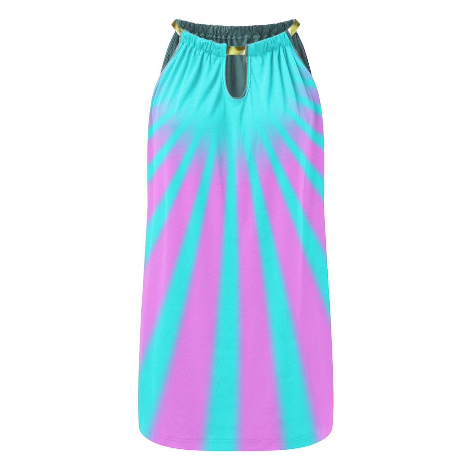 Valentine's Day Bohemian Floral Dress for Women Plus Size - Sleeveless Halter Neck Summer Beach Dress, Casual Sun Dress for Date Night, Vacation & Outdoor Parties