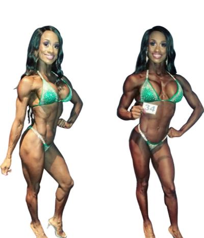 AP 568 Emerald Green Crystal Figure Posing Suit - Competition Physique & Bodybuilding Outfit - Perfect for Figure Shows, Bikini Contests & Stage Performances
