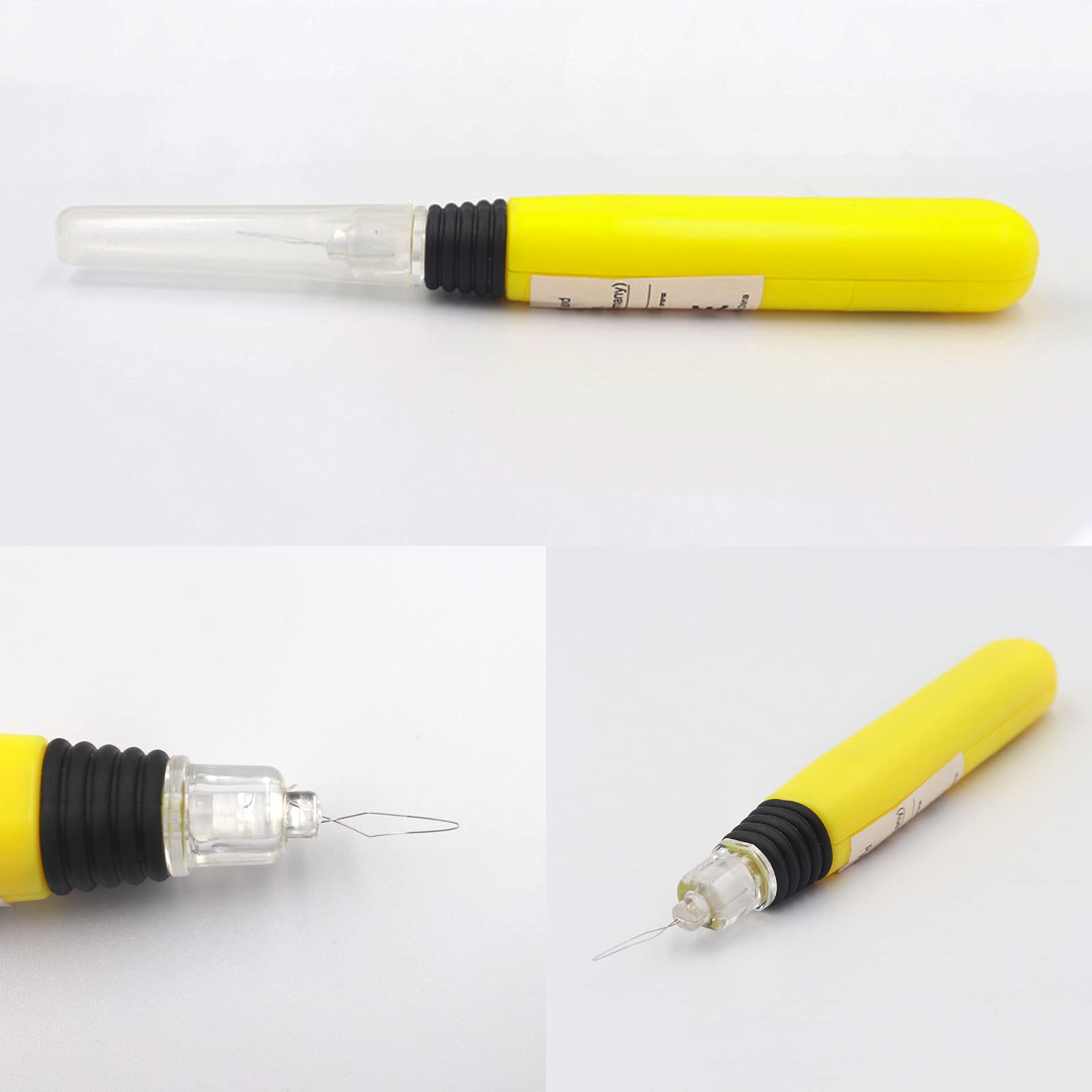 2 Pack LED Needle Threader - Illuminated Sewing Threader with Light for Easy Threading - Perfect for Sewing Machines & Hand Stitching (Batteries Included) - Ideal for Low Light Sewing & Crafting Projects