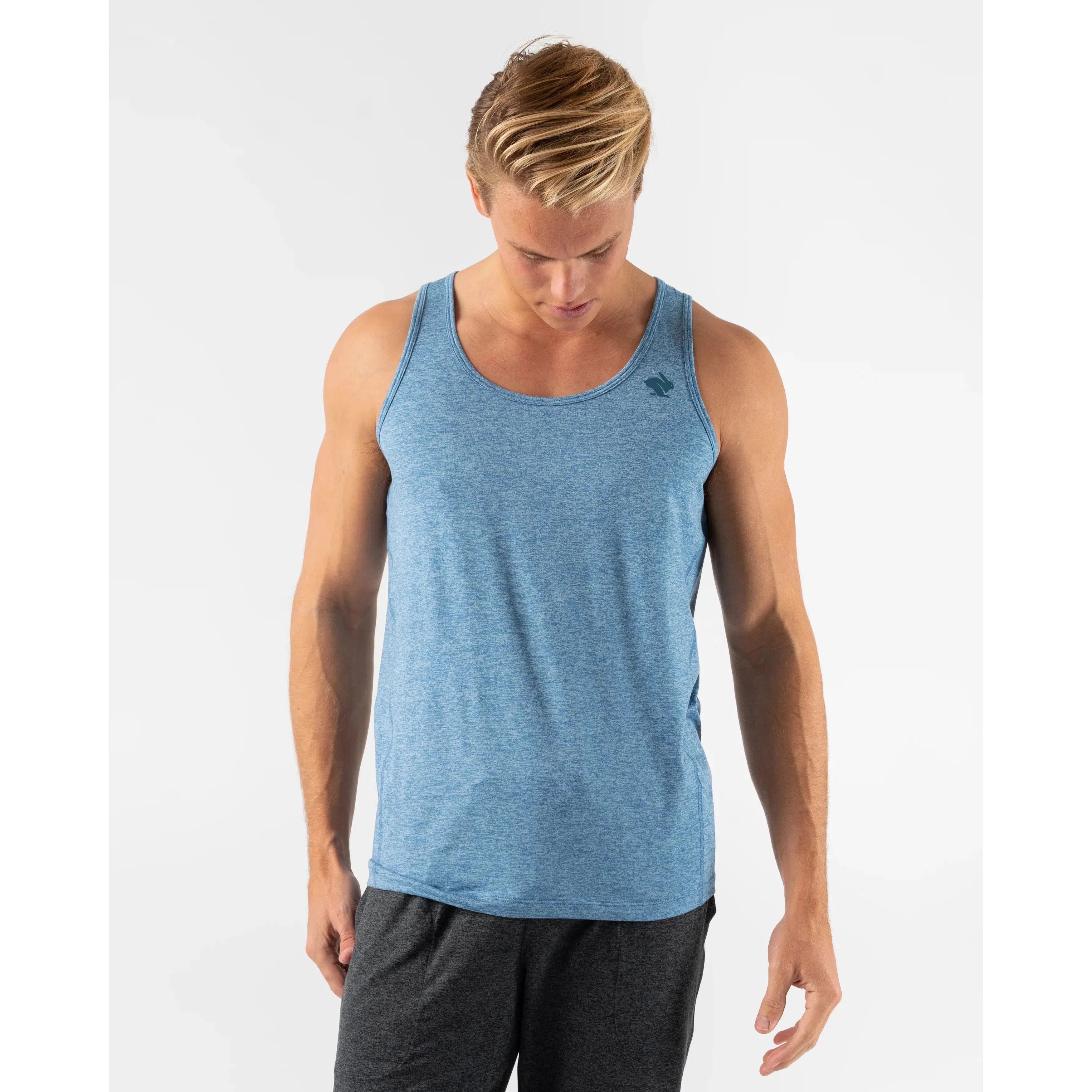 Men's Rabbit EZ Tank Top - Soft Breathable Cotton Casual Shirt for Summer - Perfect for Outdoor Activities, Beach Wear & Gym Workouts