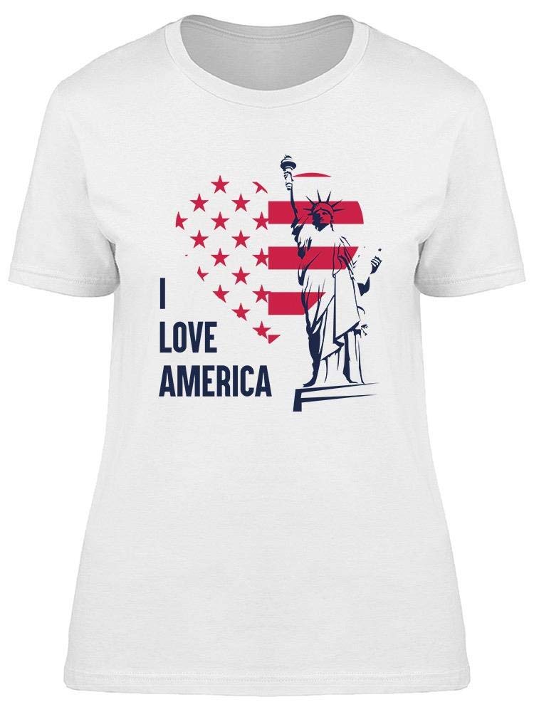 Statue of Liberty T-Shirt for Women - Patriotic American Flag Tee - Perfect for 4th of July, Independence Day & USA Pride Events
