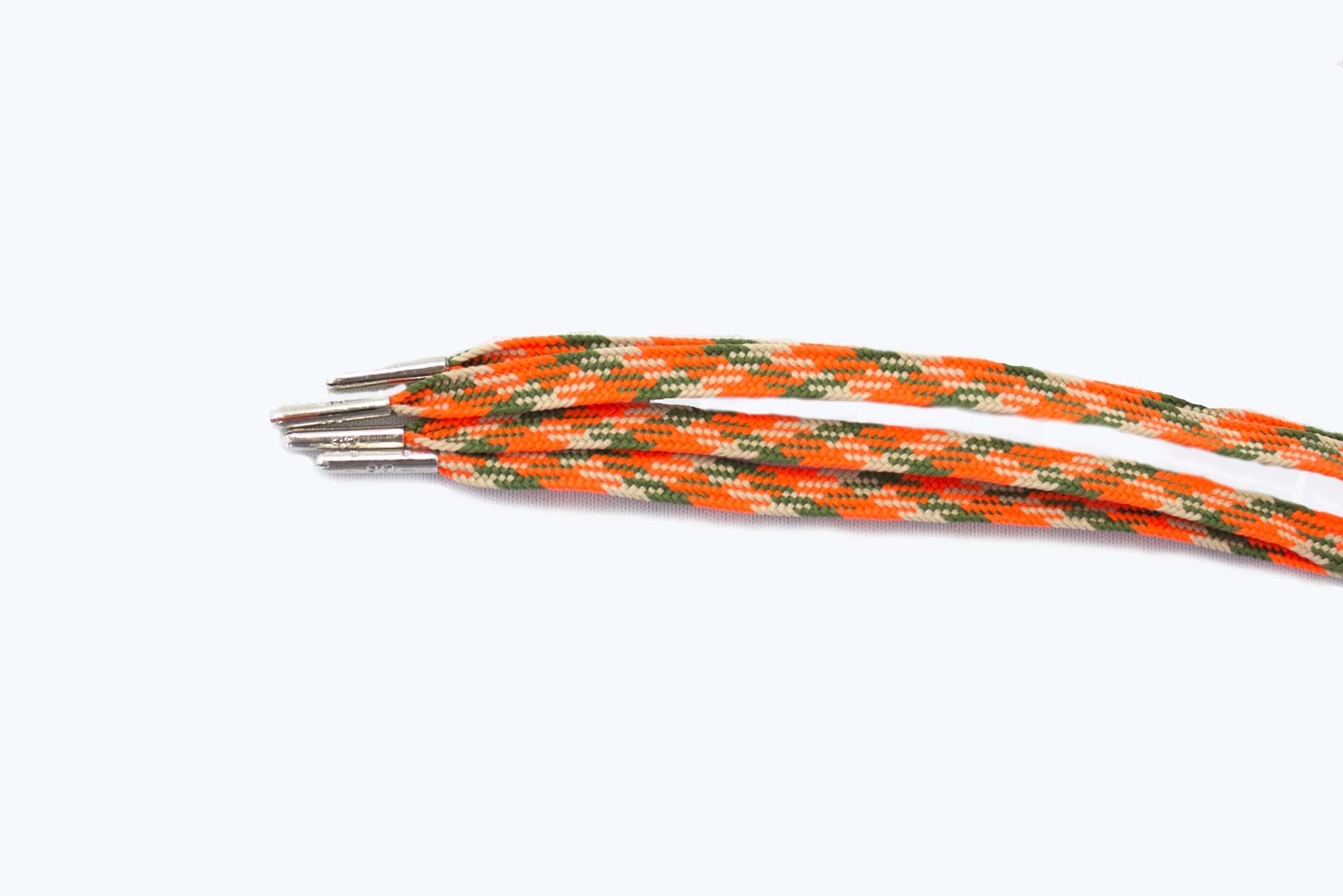 Camo Orange Shoelaces for Sneakers - 45 Inches/114cm Length - Durable & Stylish for Running, Hiking, and Outdoor Activities