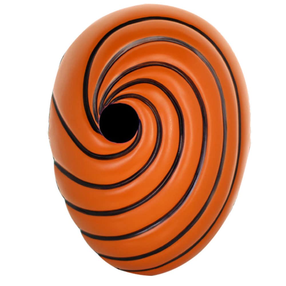 Obito Uchiha Anime Cosplay Mask - Latex Ninja Halloween Costume Accessory for Naruto Fans | Perfect for Cosplay, Halloween Parties & Christmas Events