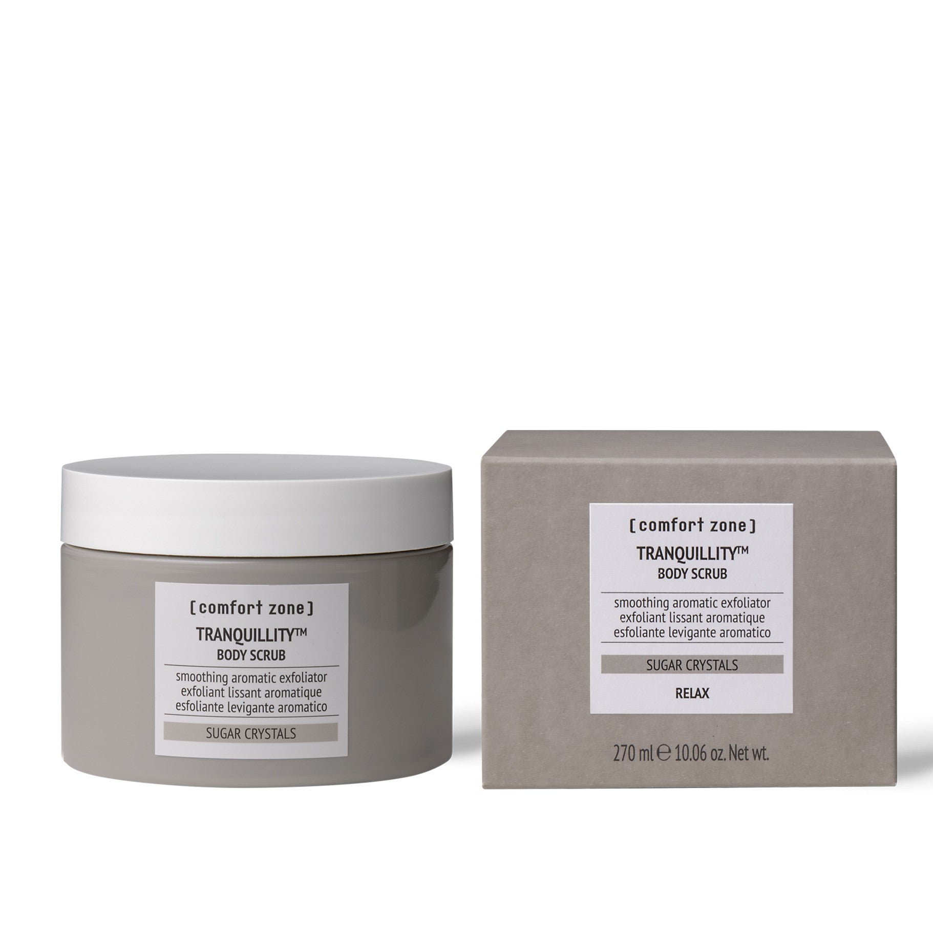Comfort Zone Tranquillity Body Scrub - Exfoliating & Moisturizing for Smooth Skin | Spa Quality Skincare for Relaxation & Self-Care at Home