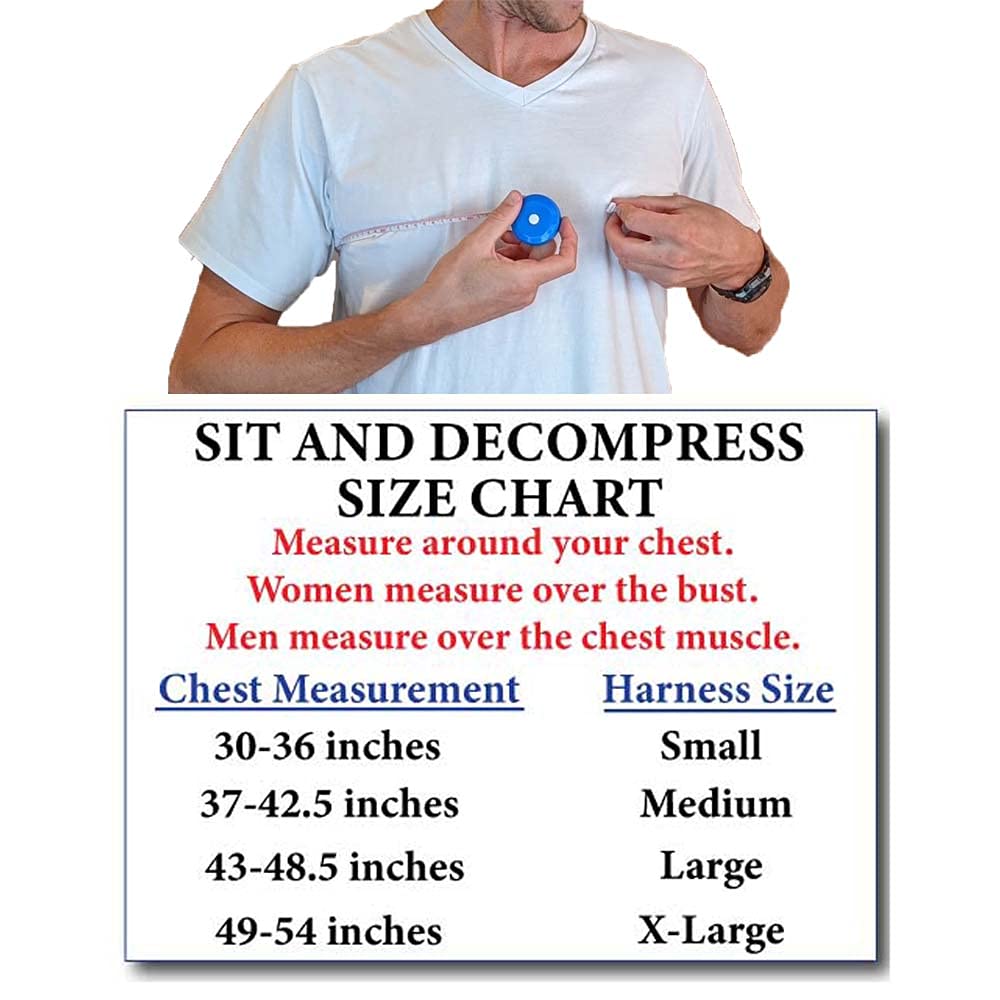 3-Minute Back Stretcher for Spinal Decompression - Low Back Traction Therapy Device, Alternative to Inversion Table, Safe for All Back Conditions (Small Harness, No Bar) - Perfect for Office Workers, Athletes & Home Use