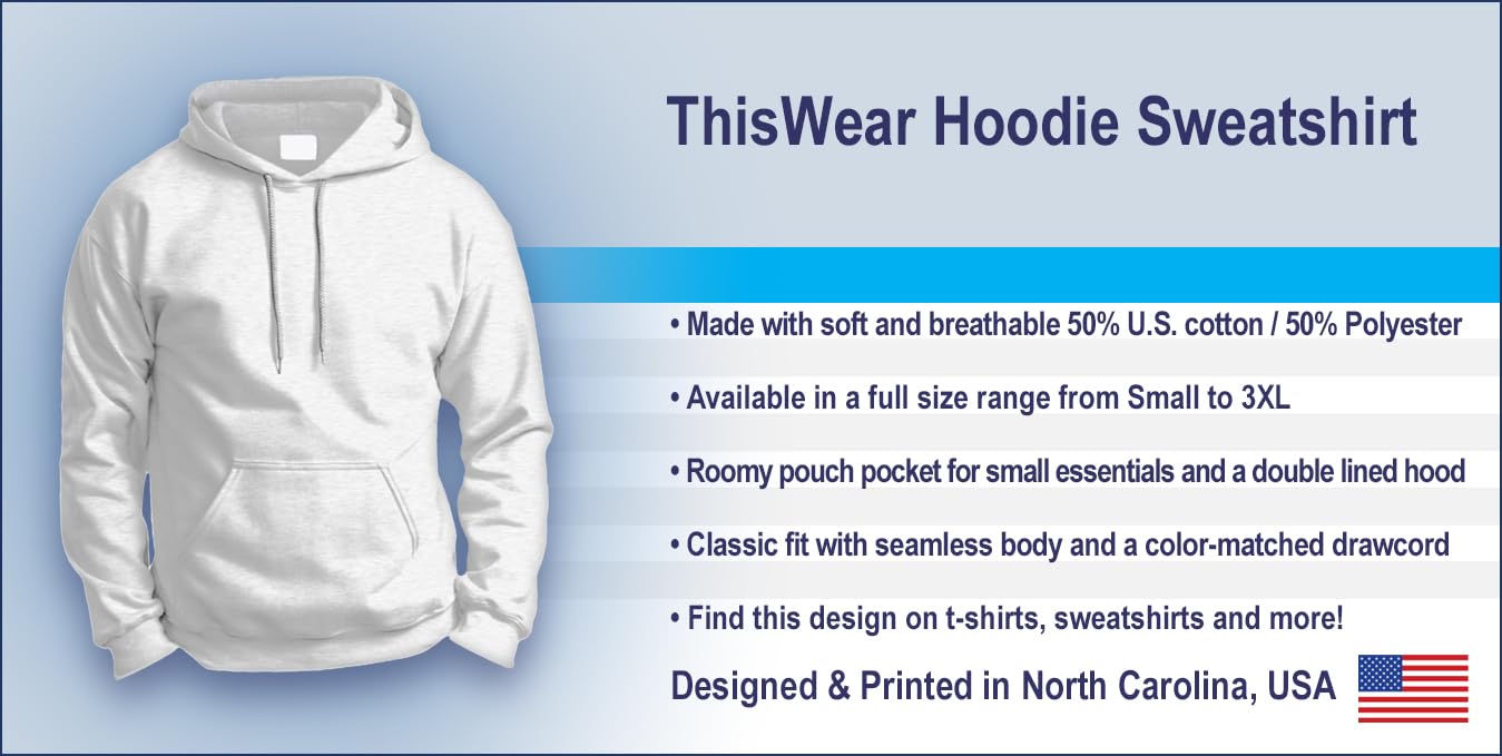 ThisWear Brooklyn Hoodie Sweatshirt - 男士女士秋冬保暖连帽衫，适合日常休闲、户外运动及居家穿着