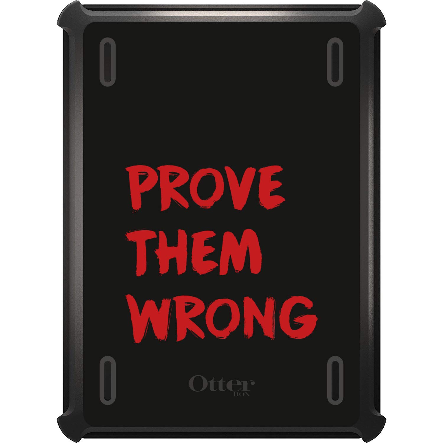 DistinctInk iPad 2017 (5th/6th Generation) Case - Black & Red Protective Cover with Stand | Replacement for OtterBox Defender Series | Durable Shockproof Design for Work, School & Travel