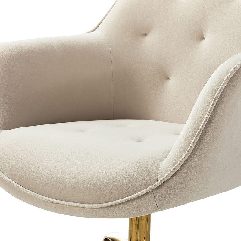 Premium Jovida Velvet Tufted Office Chair - Ergonomic Executive Desk Chair with Adjustable Height for Home & Office Workspaces - Perfect for Work, Study, and Gaming