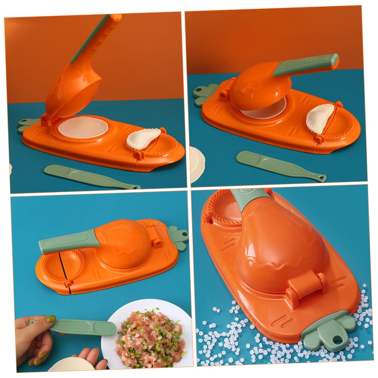 2-in-1 Dumpling Maker Machine - Premium PP Dough Press for Homemade Dumplings, Wontons & Pierogi | Perfect for Family Cooking & Asian Cuisine Lovers
