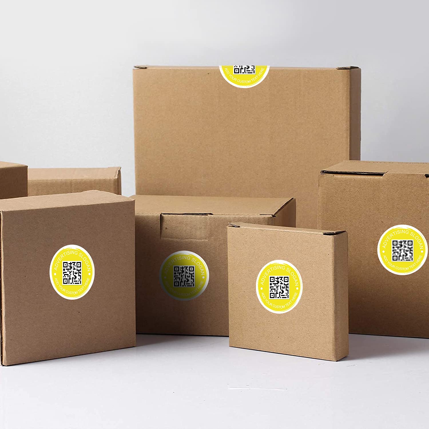 Custom QR Code Thank You Stickers - Personalized Business Labels with Logo & Text for Social Media Marketing, Branding & Events (3x6 Inch Rectangle) - Perfect for Customer Appreciation, Promotional Giveaways & Product Packaging