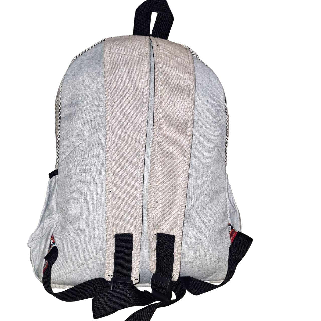 Eddika Natural Vegan Himalayan Hemp Backpack - Large Eco-Friendly Hiking & Festival Backpack for Men, Women, Boys & Girls - Perfect for Outdoor Adventures, Travel & Daily Use