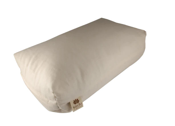 Organic Buckwheat & Wool Pillow for Neck Pain Relief - Sachi Organics - Natural Sleep Support for Side Sleepers & Back Pain